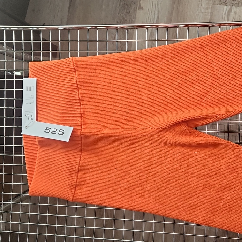 3-NWT 525 AMERICA RIBBED KNIT TIGER LILY HIGH WAISTED BIKER SHORTS